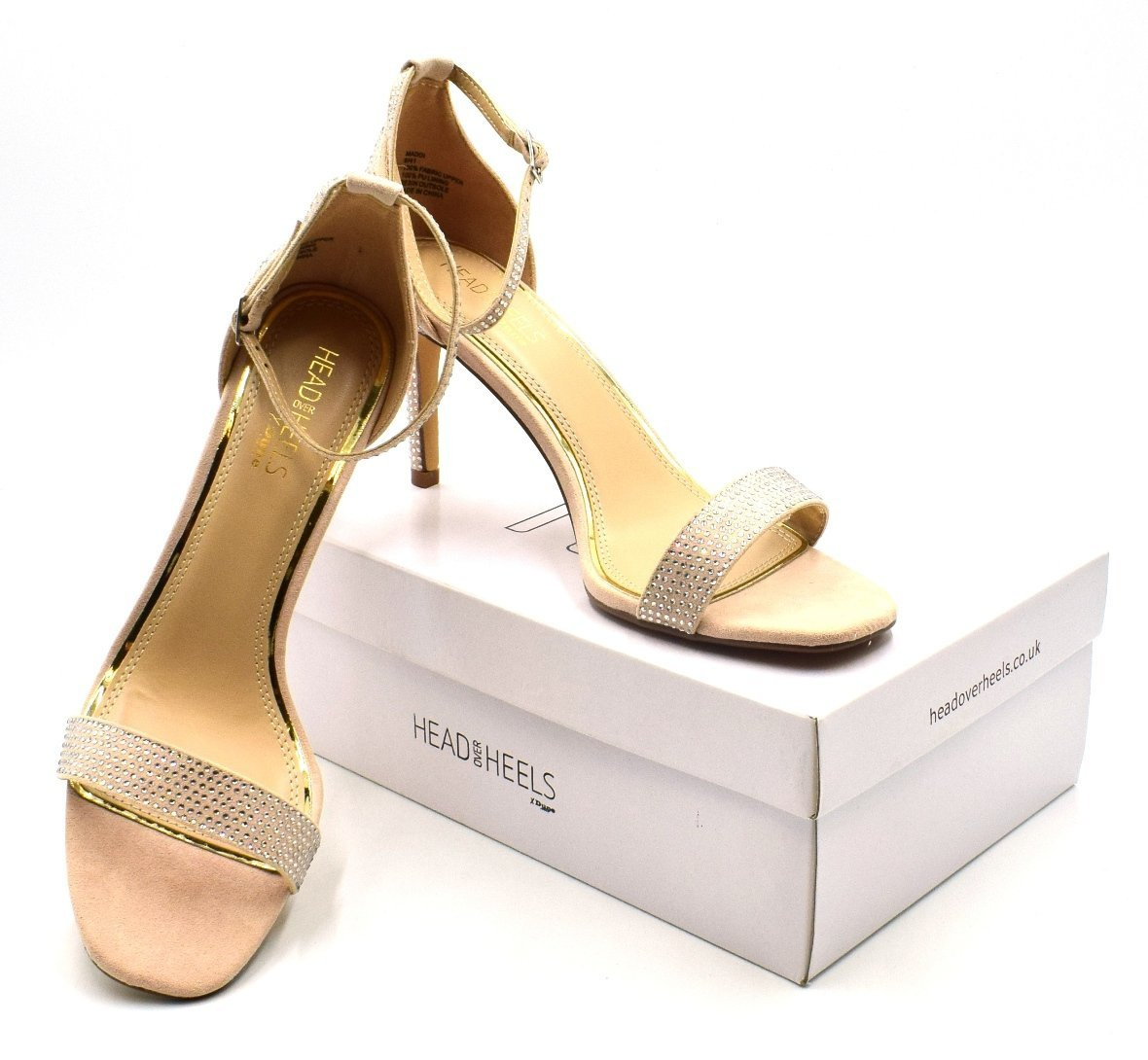 Head over hotsell heels gold sandals