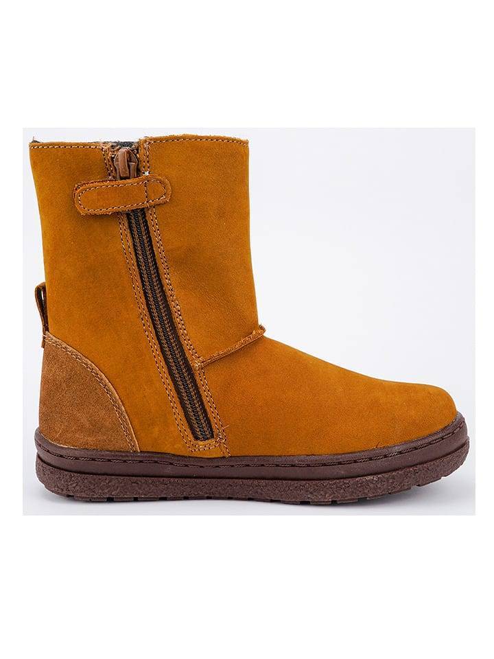 El Naturalista Leather winter boots in camel 25