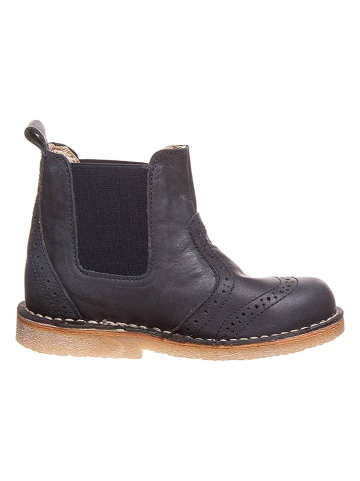 POM POM Leather Chelsea boots in dark blue 29