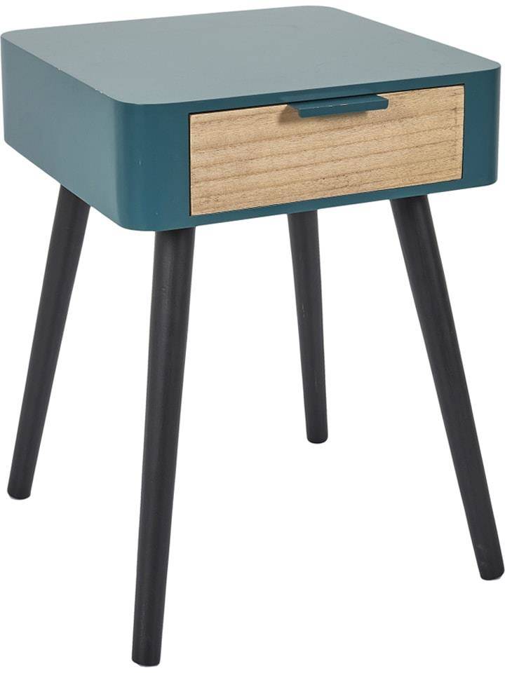Rétro Chic Bedside table in blue - (B) 35 x (H) 48 x (T) 35 cm