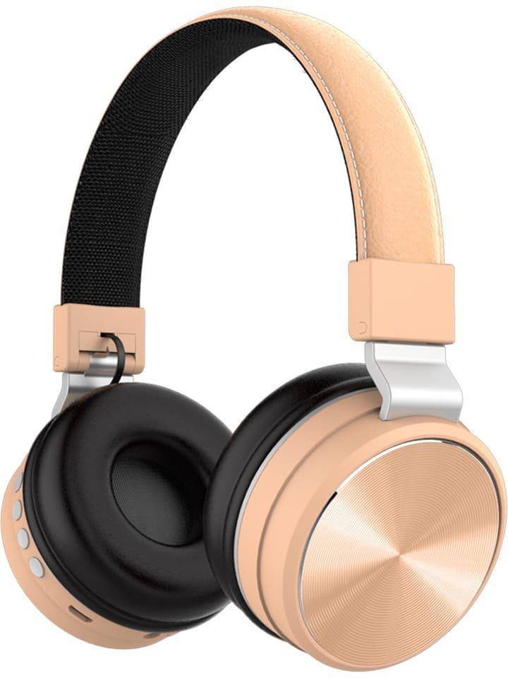SWEET ACCESS Bluetooth-on-ear headphones in gold / white