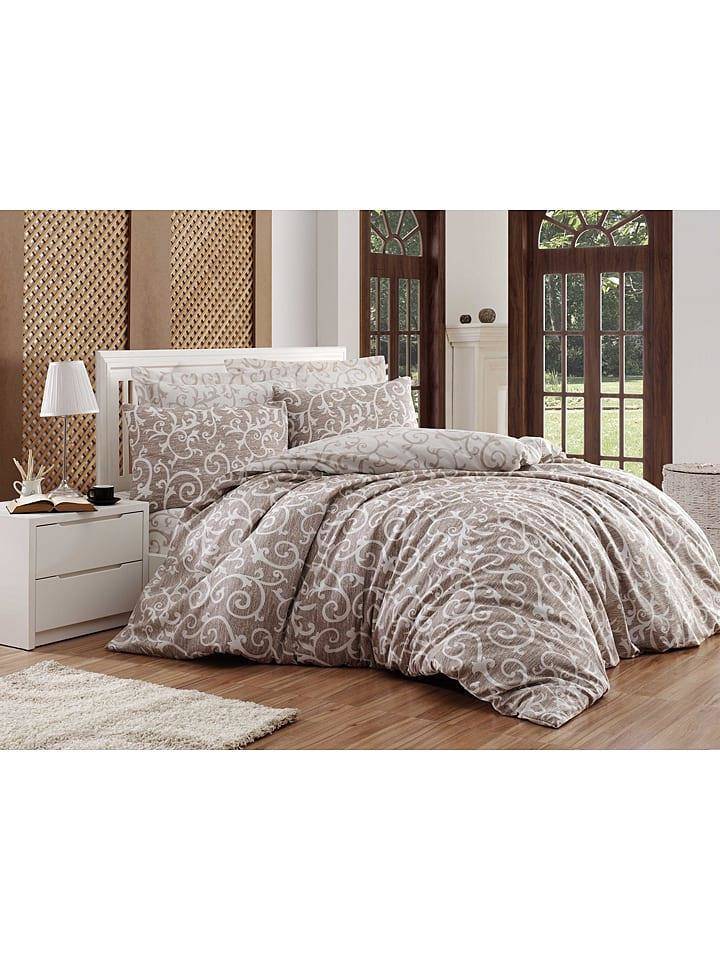 Sweet Home Bed linen set "Merle" in beige 135x200 cm