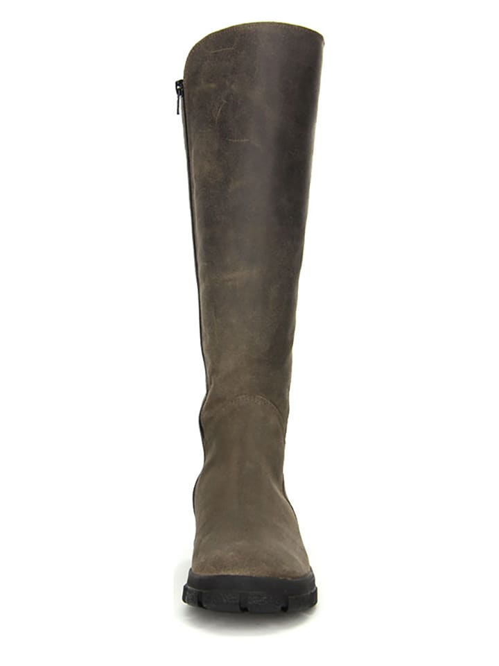 Think! Leather boots in grey 39,5