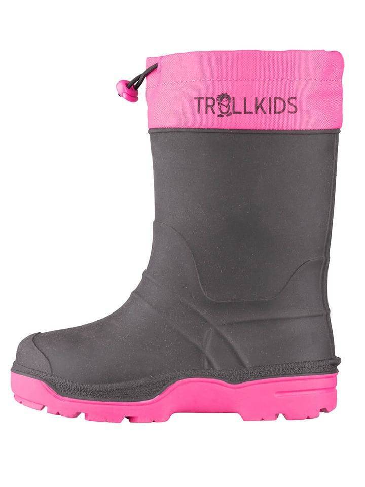 Trollkids Winter boots "Isfjord" in black/pink 33