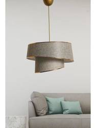 ABERTO DESIGN Hanging lamp "Barette" in beige - ? 32 cm