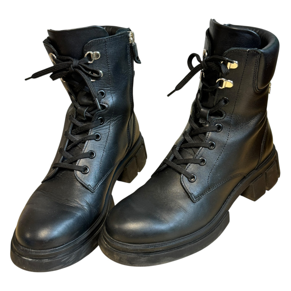 Tommy Hilfiger Lace-Up Biker BOTKI damskie 39