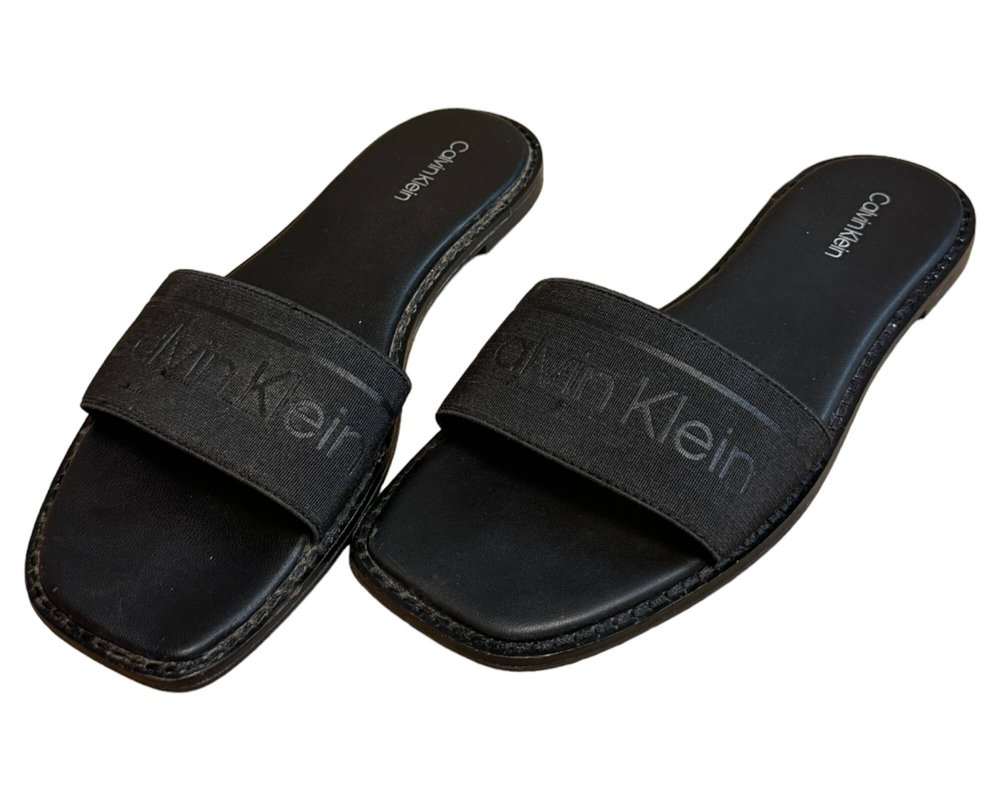 Calvin Klein Squared Flat Slide He KLAPKI  damskie 37