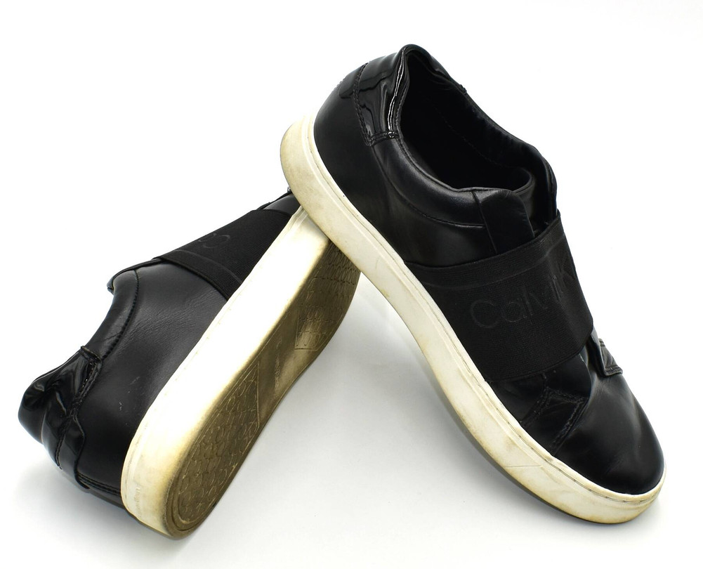 CALVIN KLEIN Cupsole Slip On He PÓŁBUTY wsuwane damskie 38