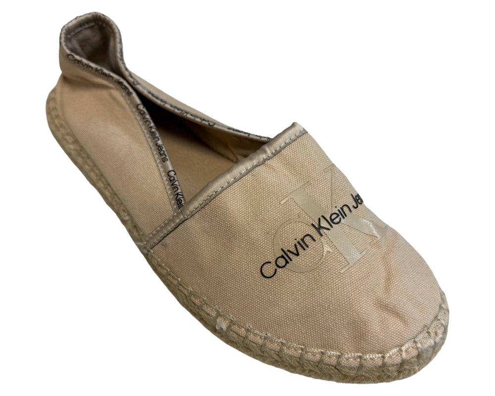 Calvin Klein Jeans Esparille Monogram PÓŁBUTY Espadryle damskie 38