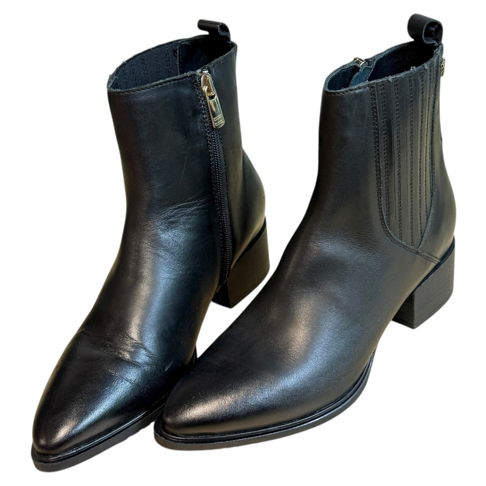 Tommy Hilfiger Shaded Leather Flat BOTKI damskie 37