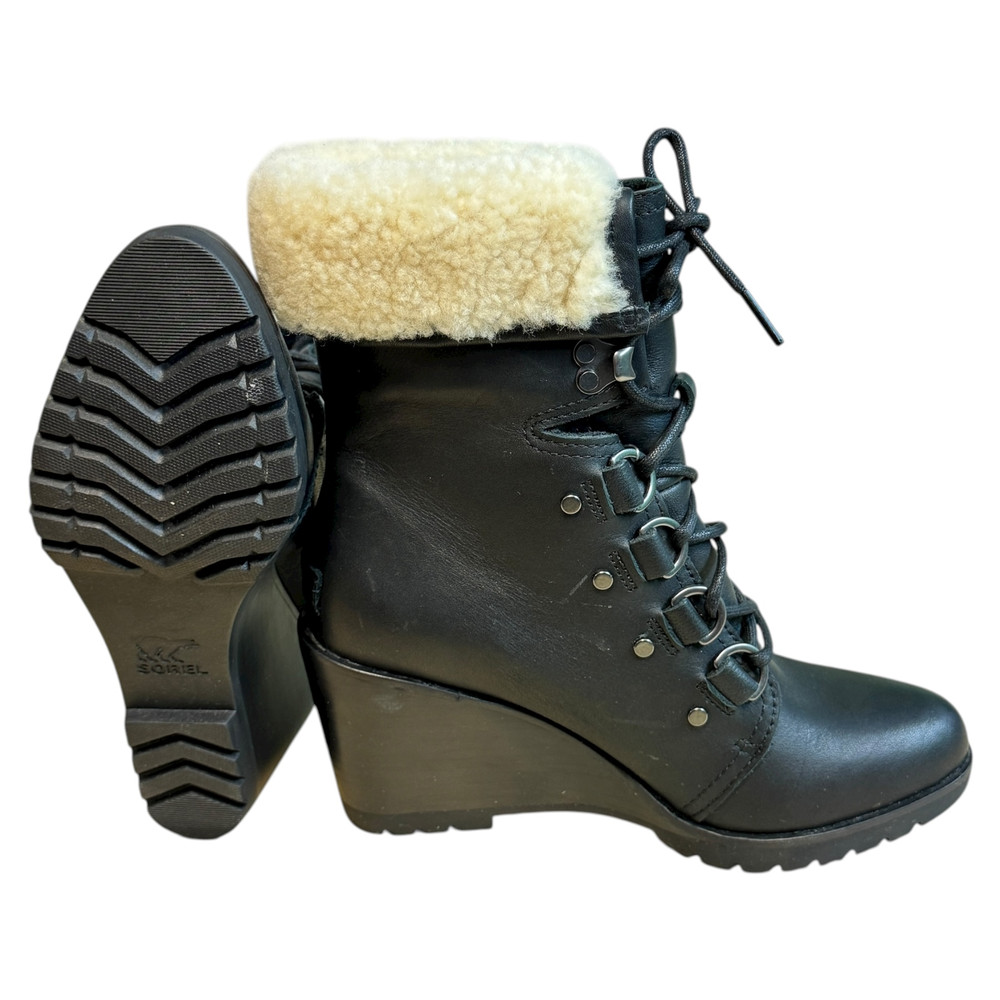Sorel After Hours Lace Shearling BOTKI damskie 38