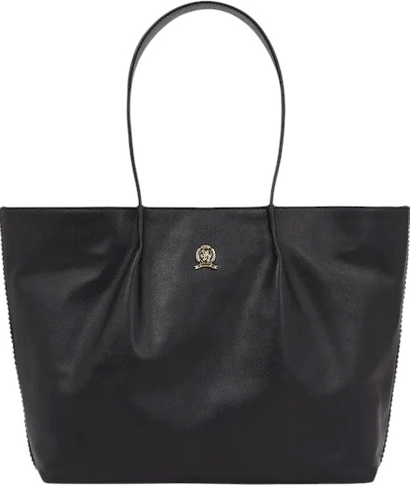Torebka Tommy Hilfiger Crest Leather Tote AW0AW15230