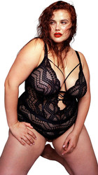 Koronkowe body Zizzi 4XL