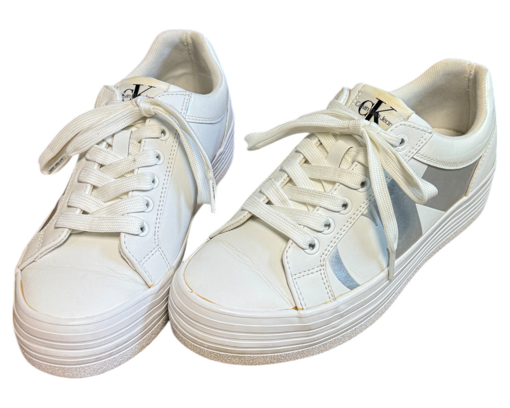 Calvin Klein Jeans BOLD VULC FLATF LOW LTH TRAMPKI  damskie 39