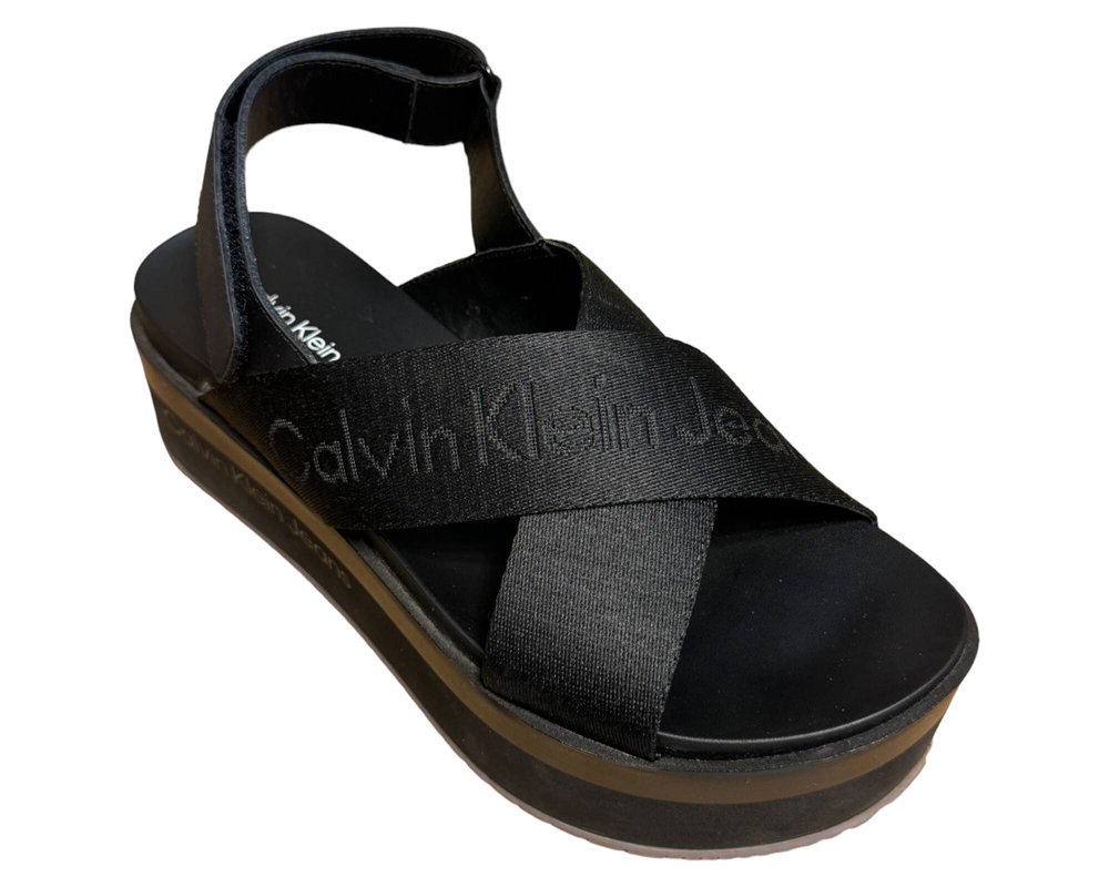 Calvin Klein Jeans Flatform Sandal Sling In Mr SANDAŁY  damskie 36