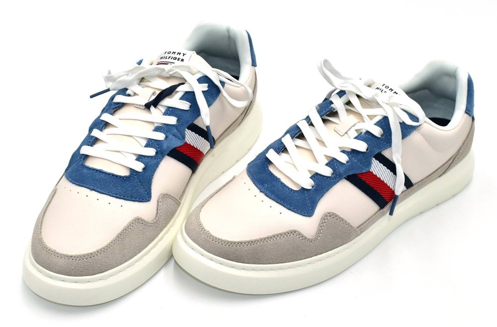 Tommy Hilfiger Lightweight Leather Mix Cup BUTY SPORTOWE męskie 46