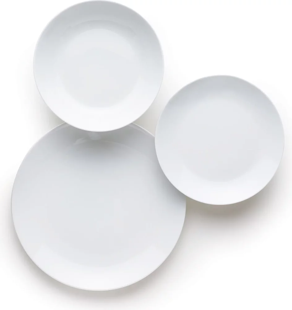 Zestaw naczyń Excelsa 18-częściowy porcelana Coup biały 