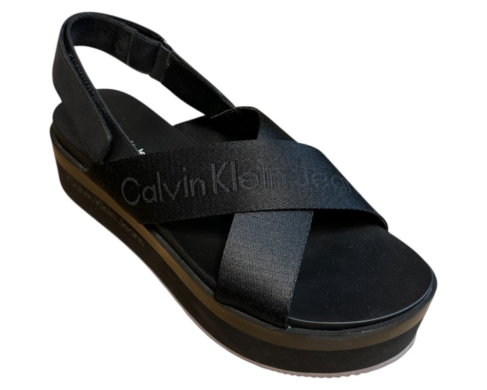 Calvin Klein Jeans Flatform Sandal Sling In Mr SANDAŁY  damskie 41