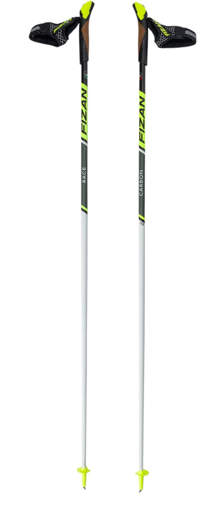 Kije nordic walking Fizan Race Carbon white/yellow 110cm