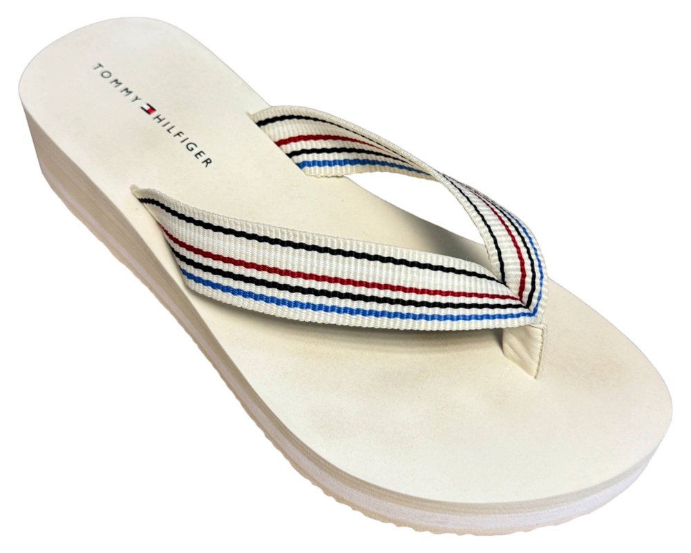 Tommy Hilfiger Wedge Stripes Beach KLAPKI japonki damskie 36.5