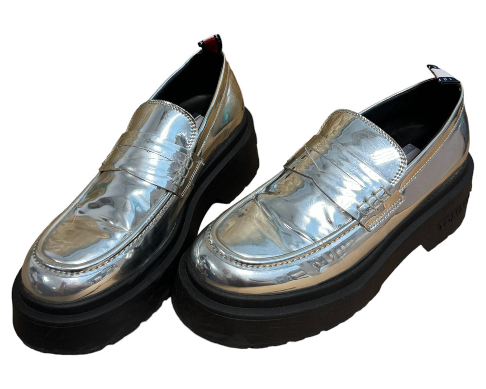 Tommy Jeans  Tjw Chunky Metallic  PÓŁBUTY wsuwane damskie 39