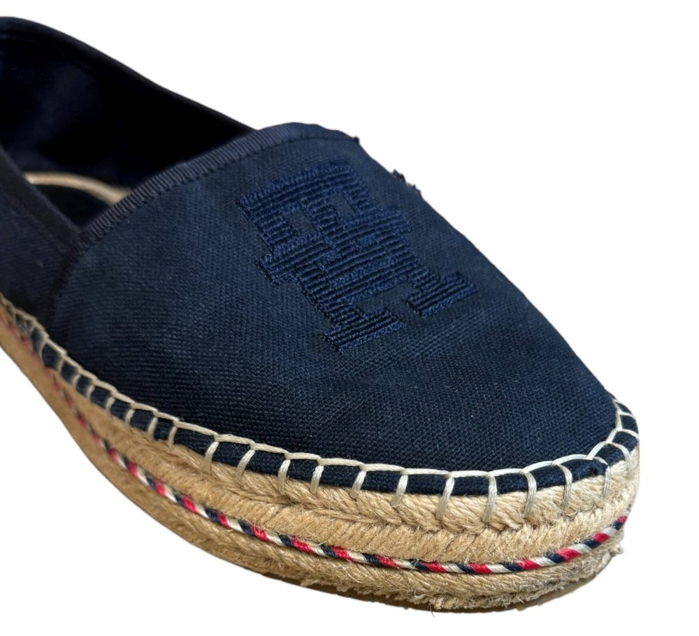 Tommy Hilfiger TH EMBROIDERED FLATFORM PÓŁBUTY Espadryle damskie 38