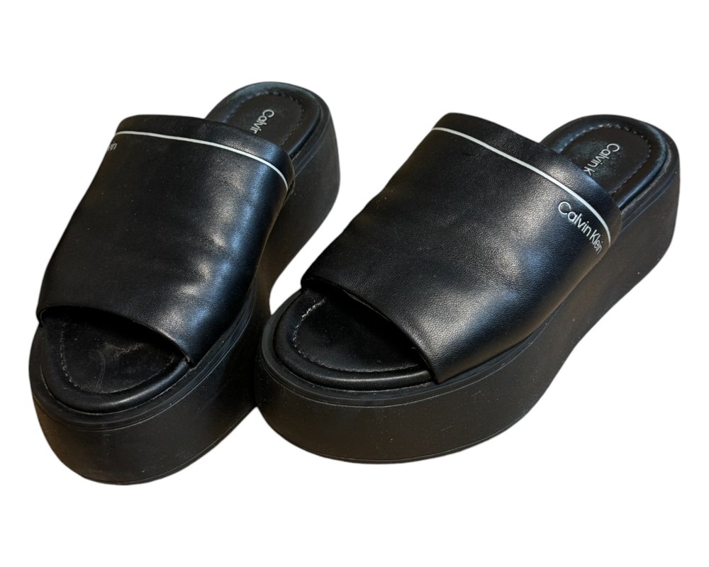 Calvin Klein Flatform Slide KLAPKI  damskie 38