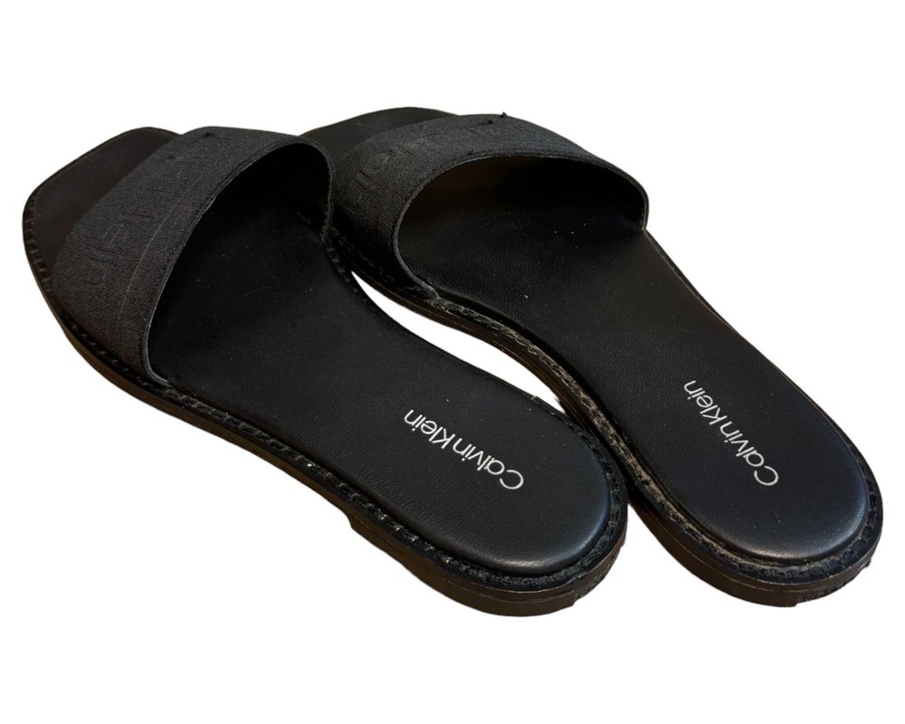 Calvin Klein Squared Flat Slide He KLAPKI  damskie 37