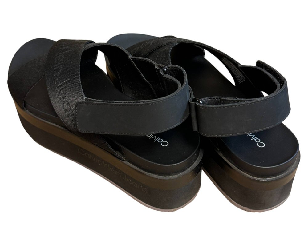 Calvin Klein Jeans Flatform Sandal Sling In Mr SANDAŁY  damskie 36