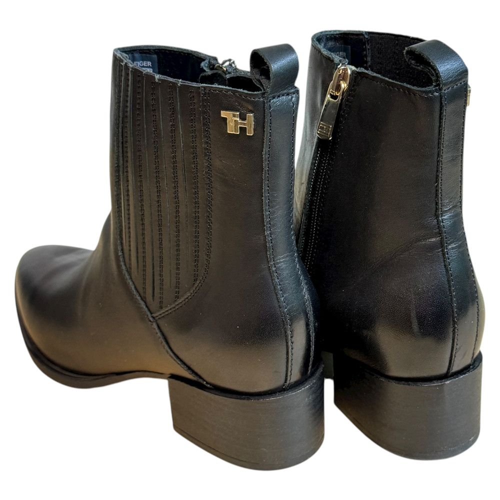 Tommy Hilfiger Shaded Leather Flat BOTKI damskie 37