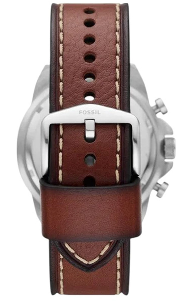 Fossil  Skórzany Zegarek Bronson Chronograph FS5898