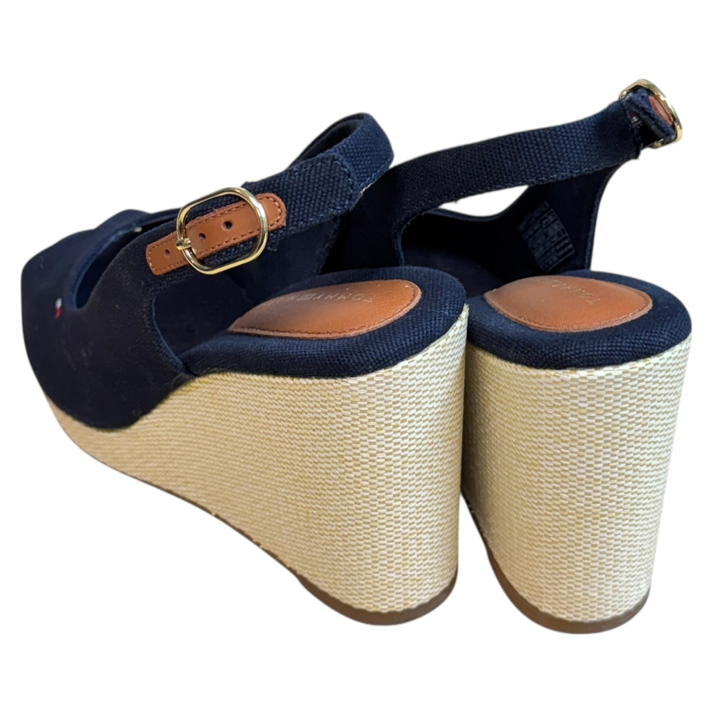 Tommy Hilfiger Flag High Wedge Espad Slingback SANDAŁY espadryle damskie 37