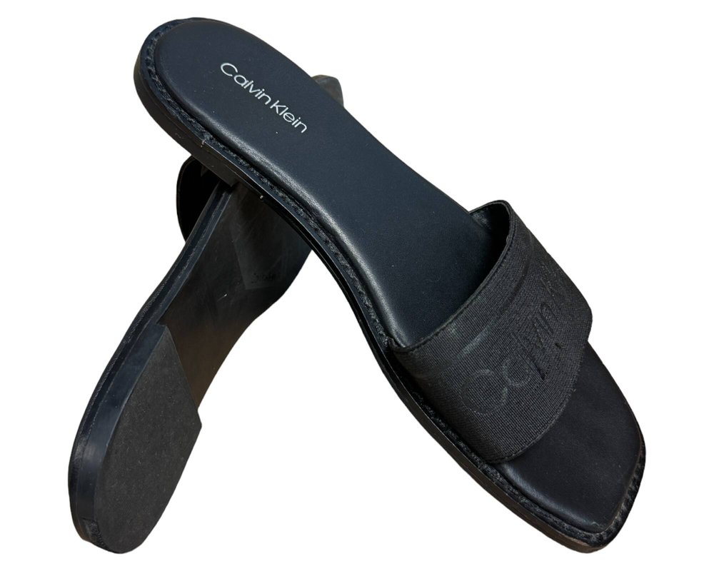 Calvin Klein Squared Flat Slide He KLAPKI  damskie 37