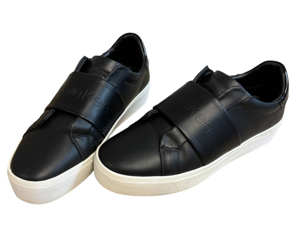 Calvin Klein Flatform Slip On-Hf Logo TRAMPKI wsuwane damskie 39