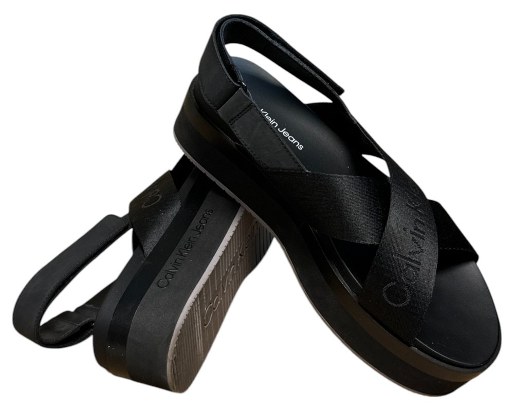 Calvin Klein Jeans Flatform Sandal Sling In Mr SANDAŁY  damskie 41