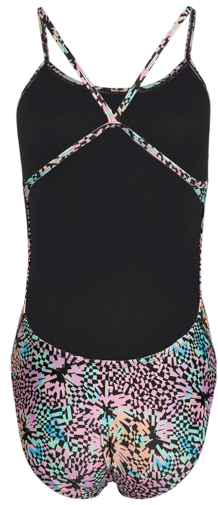 Strój pływacki jednoczęściowy damski Nike Hydrastrong Multi Print pink bloom 36