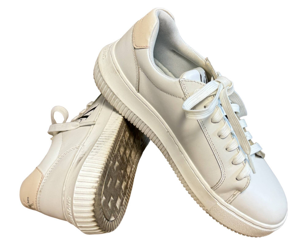 Calvin Klein Jeans Chunky Cupsole Laceup Mon Lth Wn TRAMPKI  damskie 38