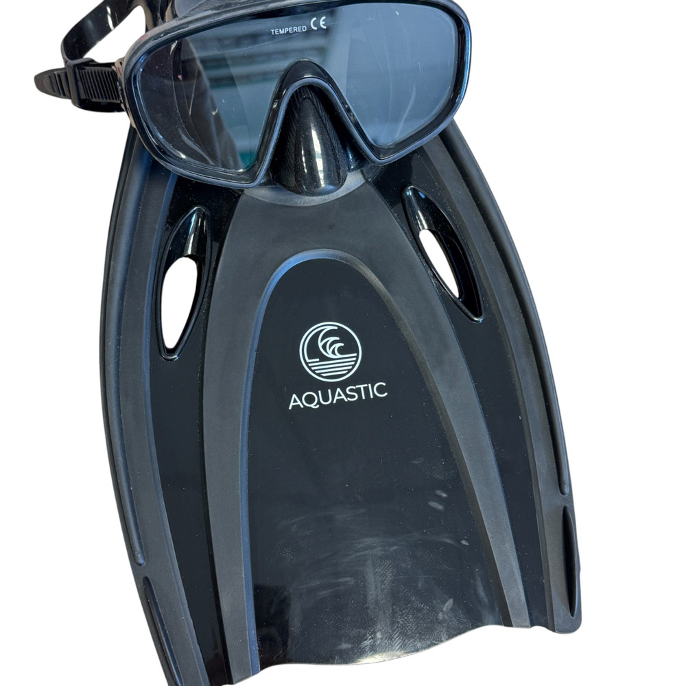 Zestaw do snorkelingu AQUASTIC Cove maska + fajka + płetwy size 43/46