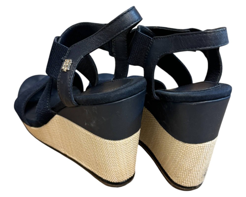 Tommy Hilfiger  Essential Elastic High Wedge SANDAŁY  damskie 38