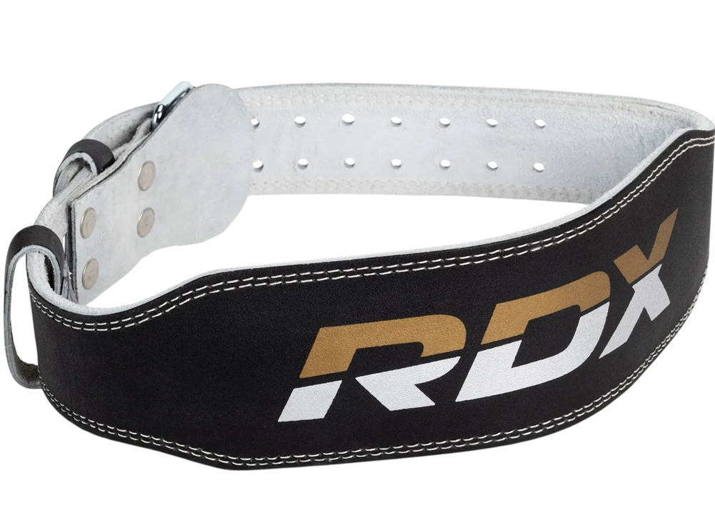 Pas do podnoszenia ciężarów RDX Belt 4" Leather M