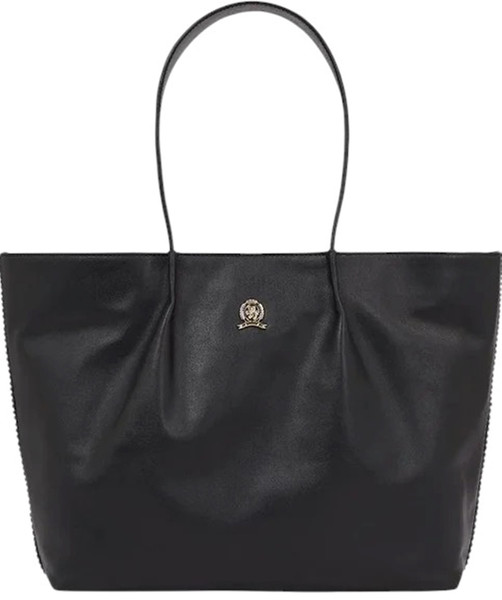 Torebka Tommy Hilfiger Crest Leather Tote AW0AW15230