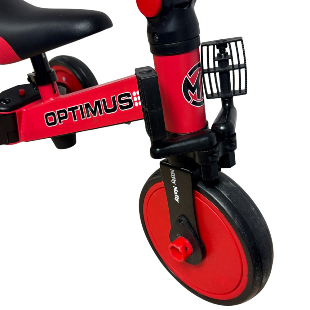 Rowerek biegowy trójkołowy Milly Mally 3w1 Optimus red