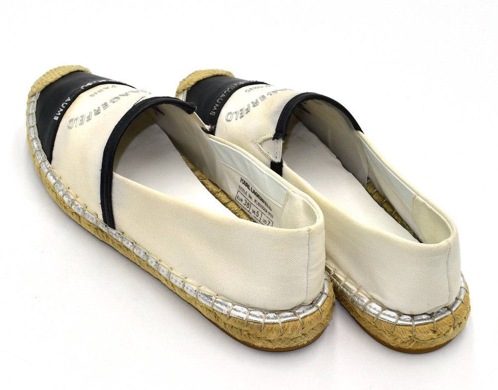 Karl Lagerfeld  PÓŁBUTY espadryle damskie 38