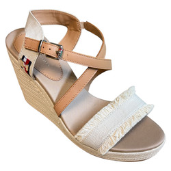 Tommy Hilfiger Fringes High Wedge SANDAŁY espadryle damskie 40