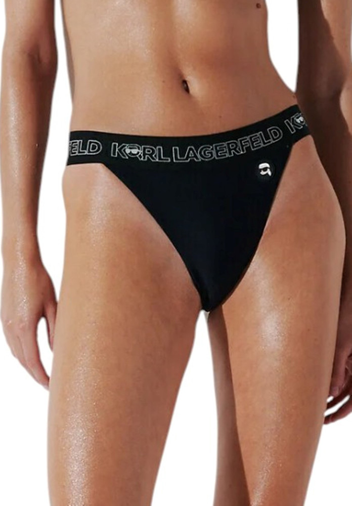 KARL LAGERFELD IKON WITH ELASTIC - Dół od bikini S