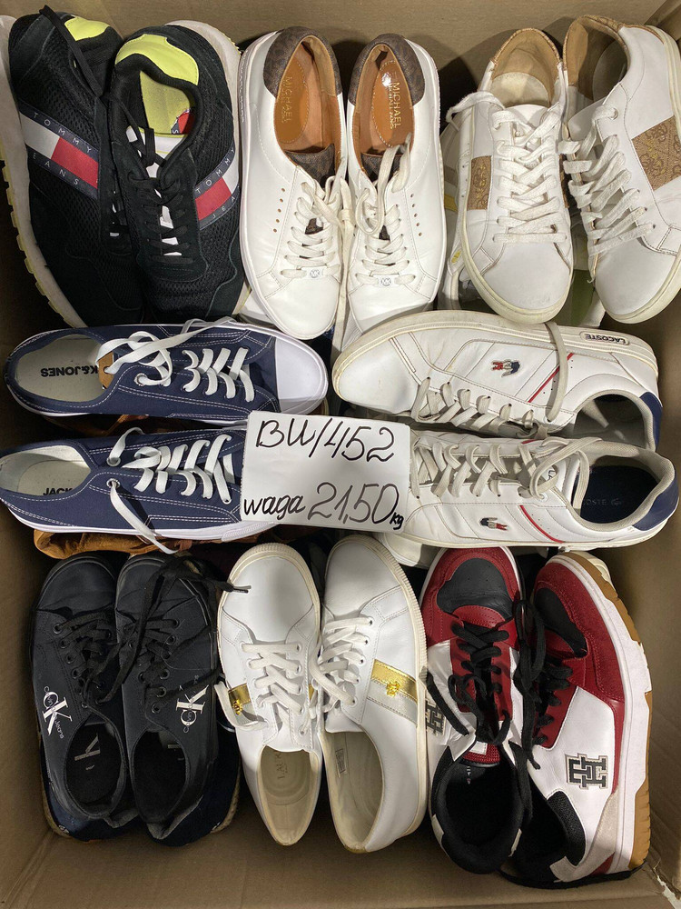 Sportowe markowe obuwie używane pakiet 20kg