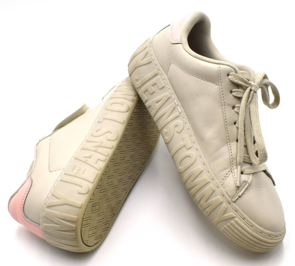 Tommy Jeans T-Jw New Cupsole Leather Lc BUTY SPORTOWE damskie 38