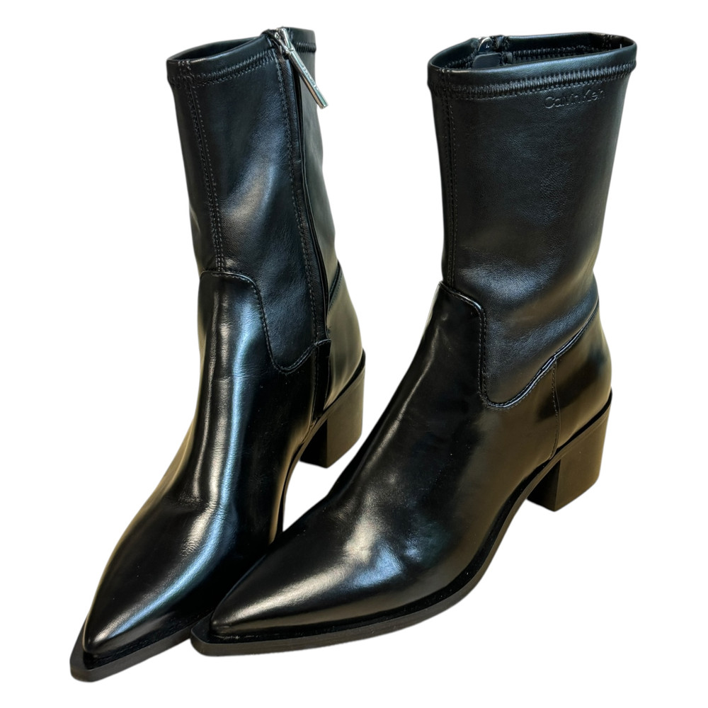 Calvin Klein Heel Cowboy BOTKI damskie 39