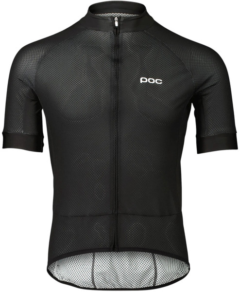 Koszulka rowerowa męska POC Essential Road Logo uranium black/hydrogen white S/M