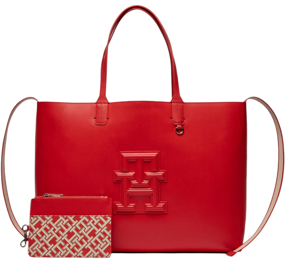 Torebka Tommy Hilfiger Iconic Tommy Tote Mono Pouch AW0AW16072